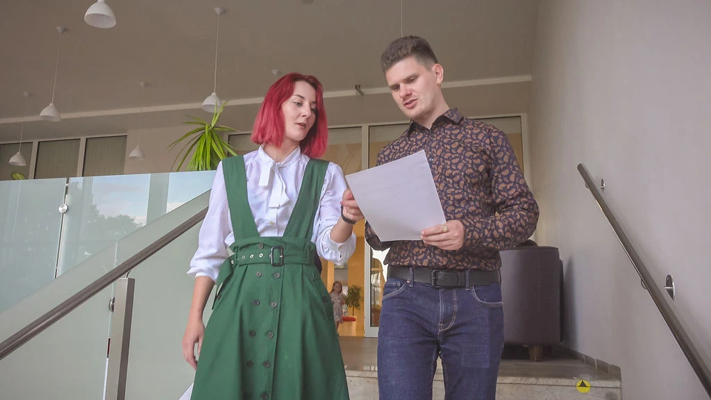 Marek Vician a Zuzana Šeminská pri spoločnej tvorbe